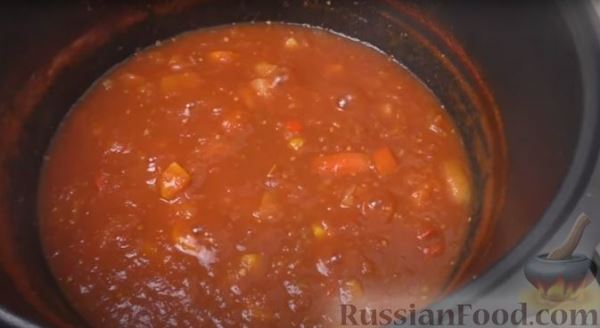 Овощной соус для макарон (на зиму)